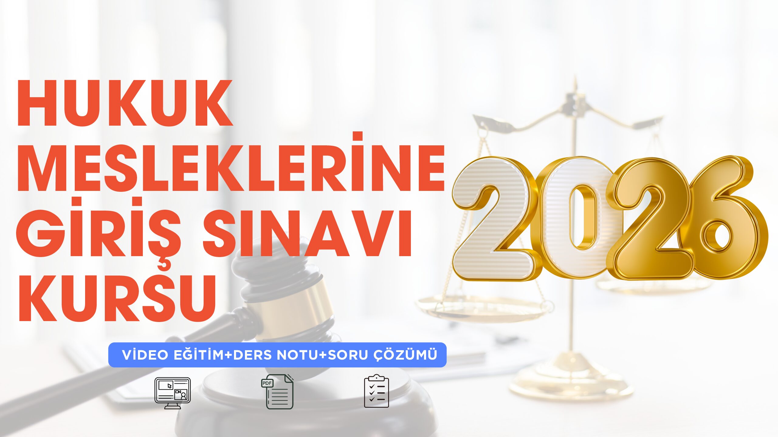 2026 Hukuk Mesleklerine Giriş Sınavı Kursu- Eylül
