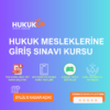 2026 Hukuk Mesleklerine Giriş Sınavı Kursu- Eylül