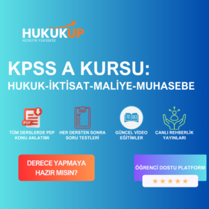 2026 KPSS-A KURSU: HUKUK-İKTİSAT-MALİYE-MUHASEBE