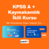 KPSS A + Kaymakamlık Sınavı İkili Kurs