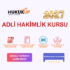 2027 Adli Hakim-Savcı Yardımcılığı Sınavı Kursu